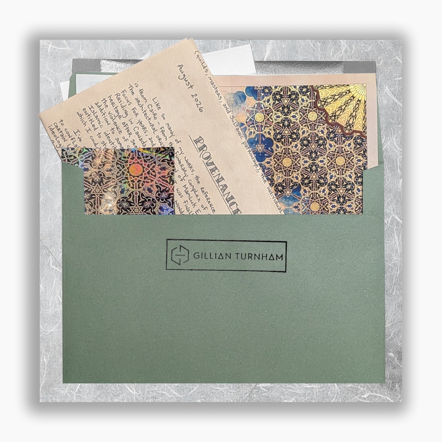 Previous Artist's Desk Dispatch : 4. August 2026 - "Provenance"