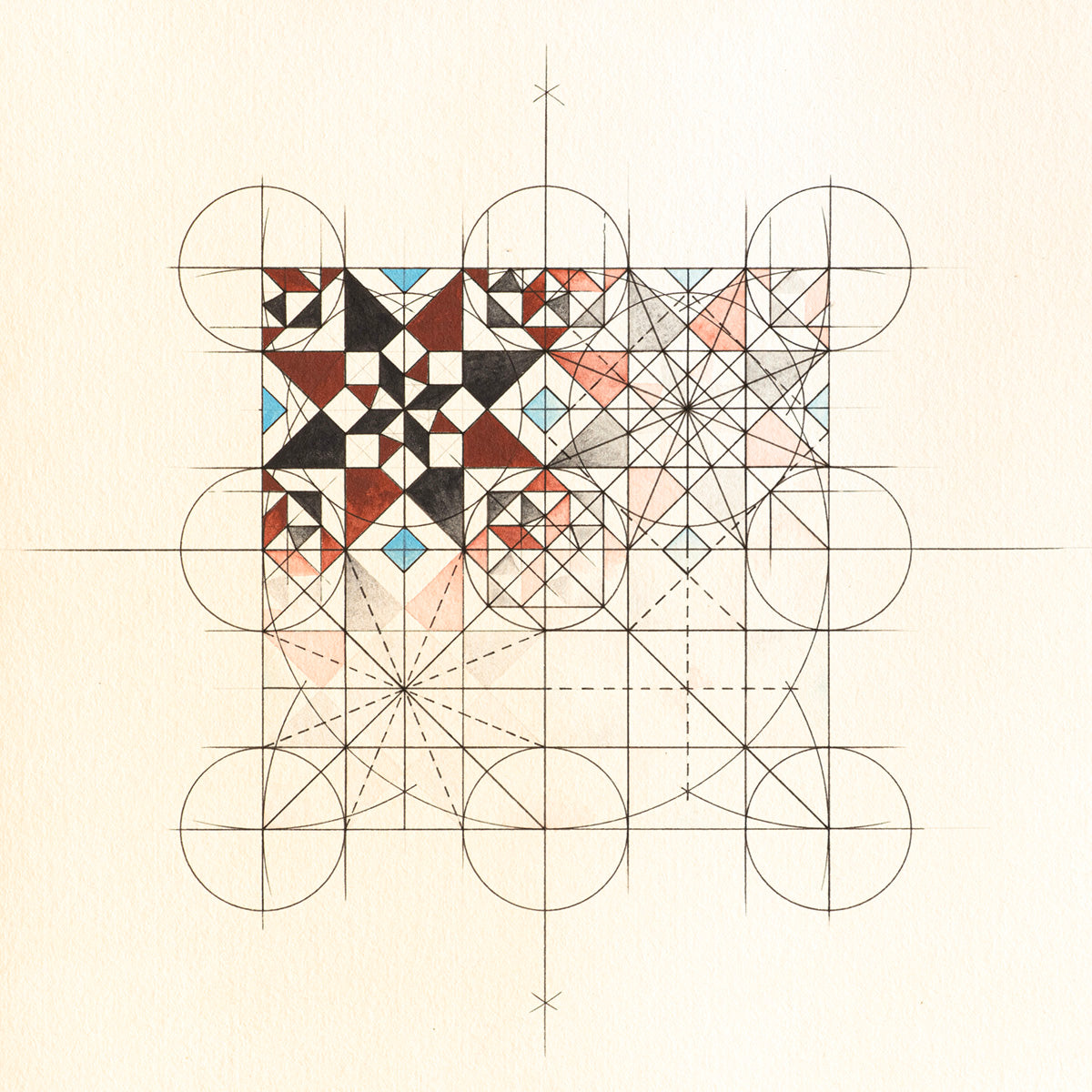 COMPASS ROSE - Fine Art Print by GIllian Turnham